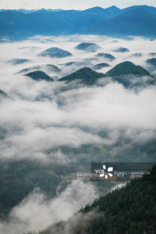 重庆奉节金凤云海图片素材