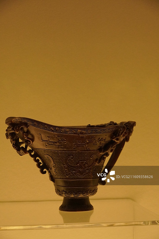 上海博物馆犀角杯特展图片素材