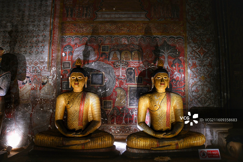 斯里兰卡丹布勒石窟寺 Dambulla Cave Temple图片素材