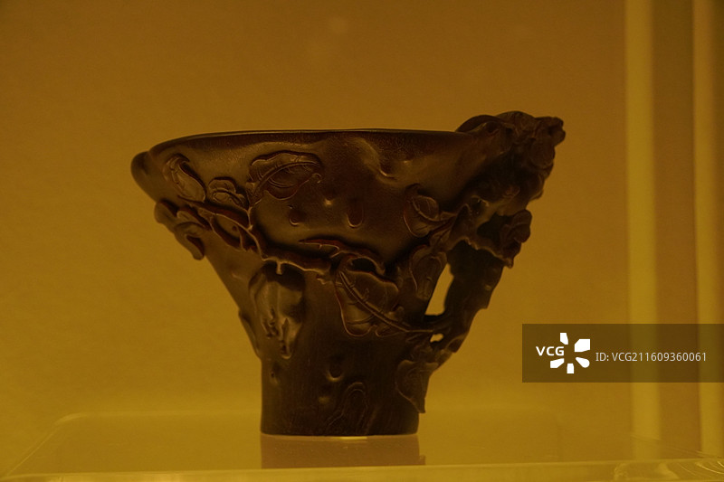 上海博物馆犀角杯特展图片素材