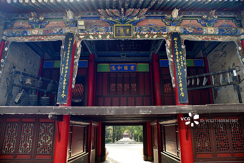 陕西岐山周公庙乐楼图片素材