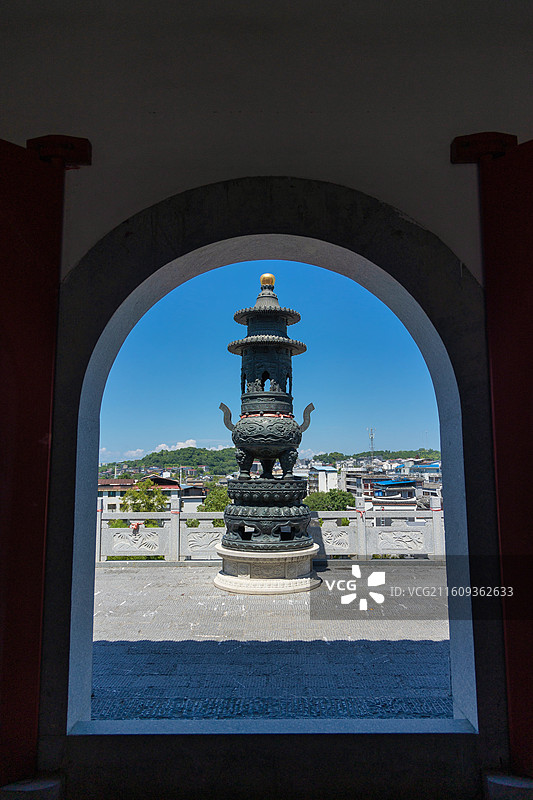 寺庙大香炉图片素材