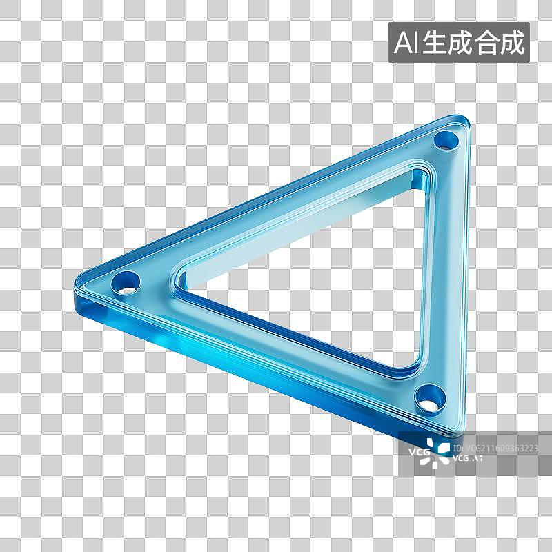 【AI数字艺术】可爱三角尺图片素材