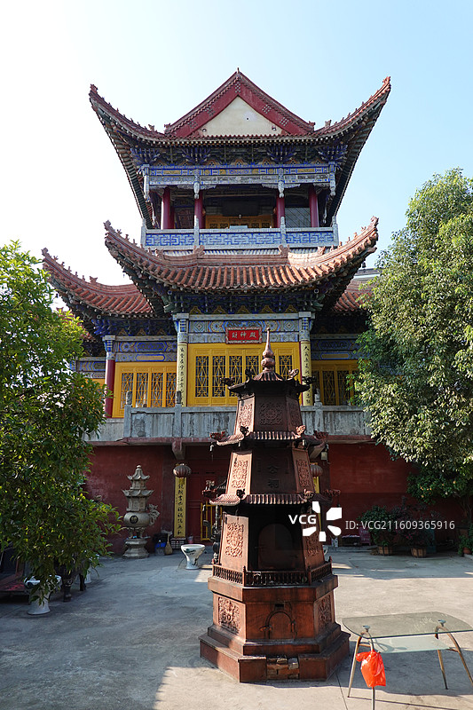 陕西省汉中市汉台区文公祠道观财神殿图片素材