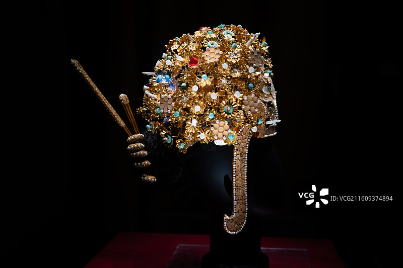 隋炀帝萧后钿钗礼冠图片素材