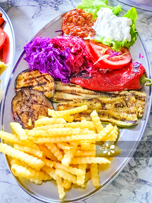 烤肉拼盘西餐美食特写图片素材