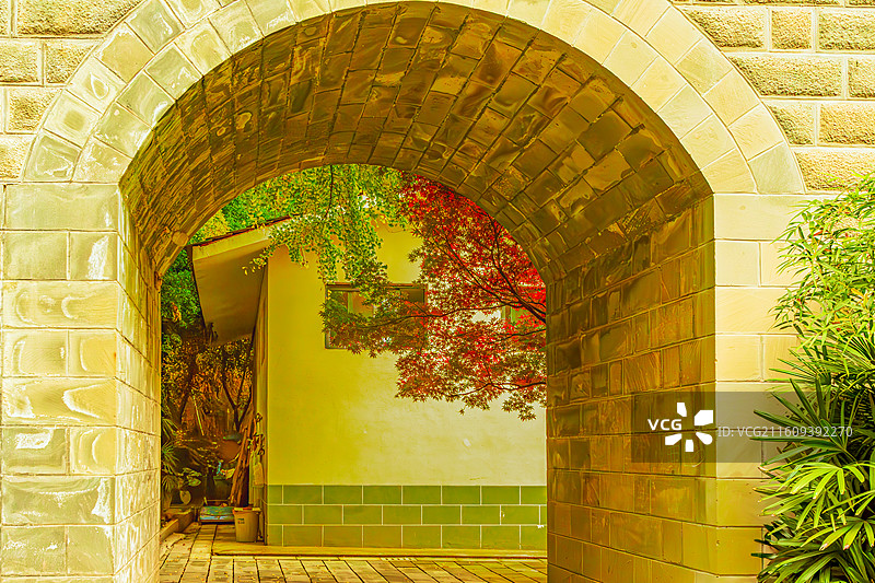 金秋十月的中华美德公园图片素材