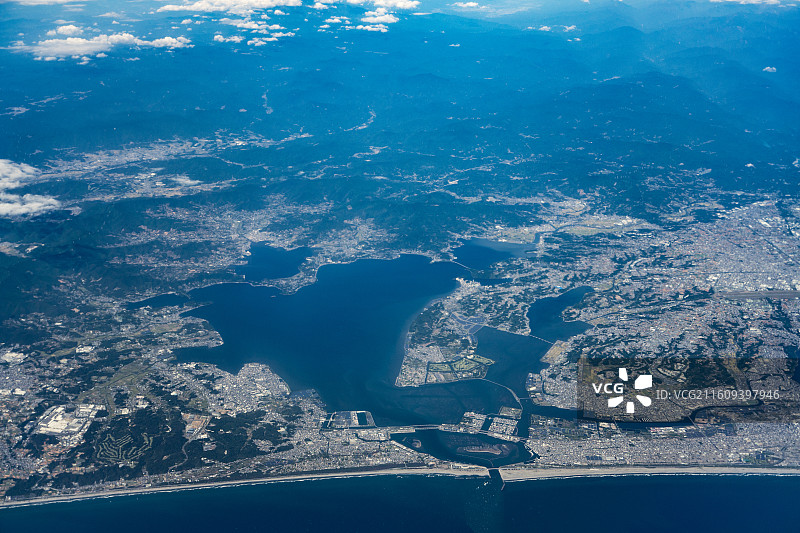 航拍，海岸线图片素材