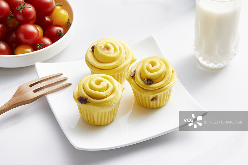 玉米花卷图片素材