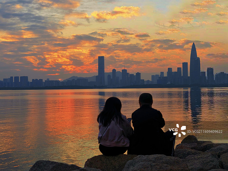 浪漫晚霞图片素材