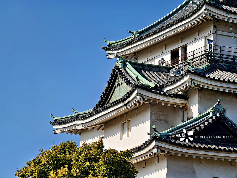 日本和歌山县和歌山市，和歌山城图片素材