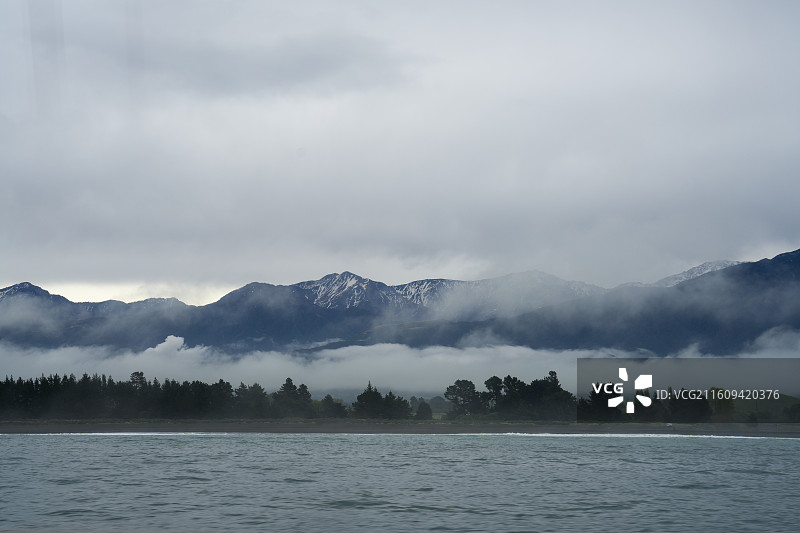 新西兰库克海峡景色图片素材