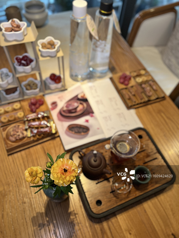 优雅高级茶餐空间下午茶晚餐图片素材