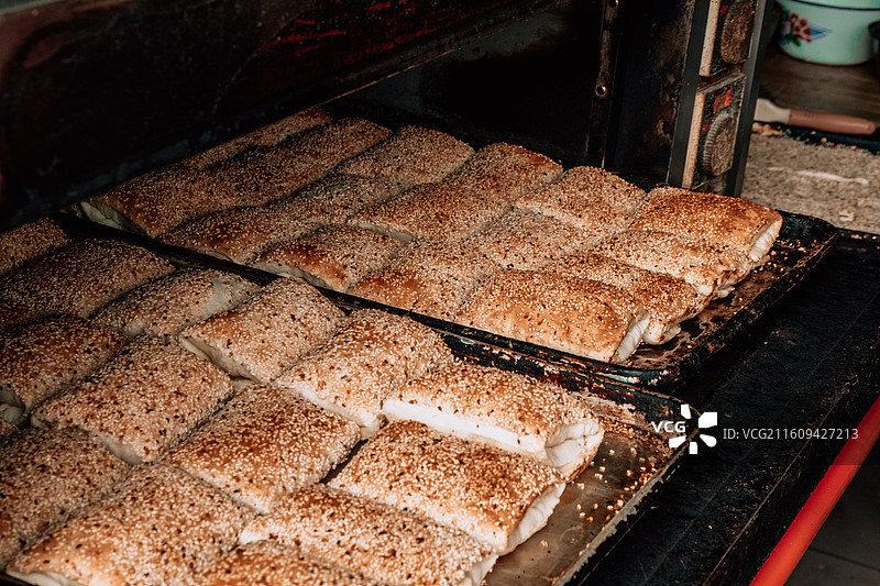 石家庄 正定 古城 烧饼图片素材