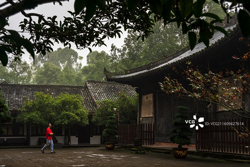 成都新津区观音寺风景图片素材
