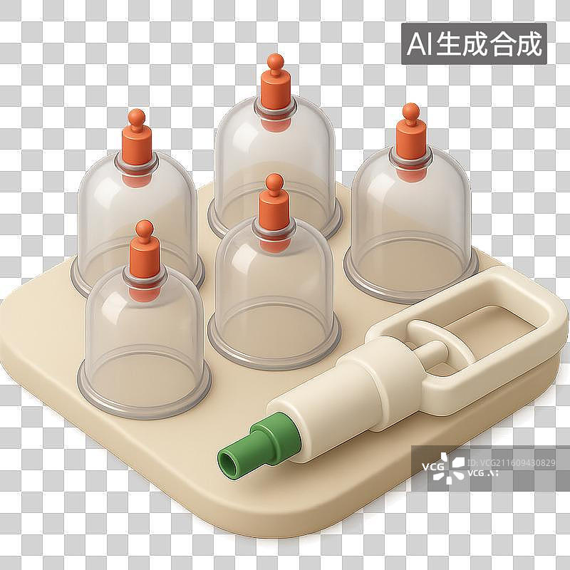 【AI数字艺术】拔罐图片素材