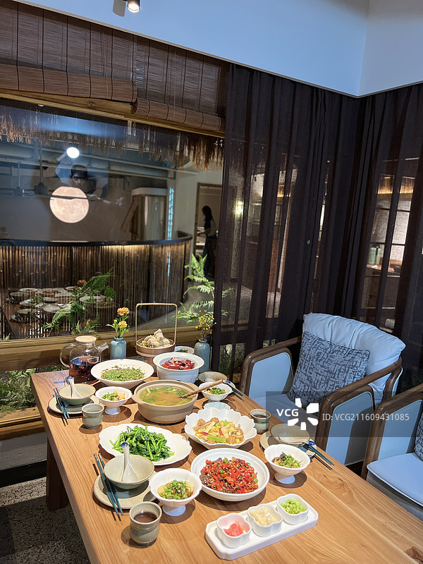 优雅高级茶餐空间下午茶晚餐图片素材