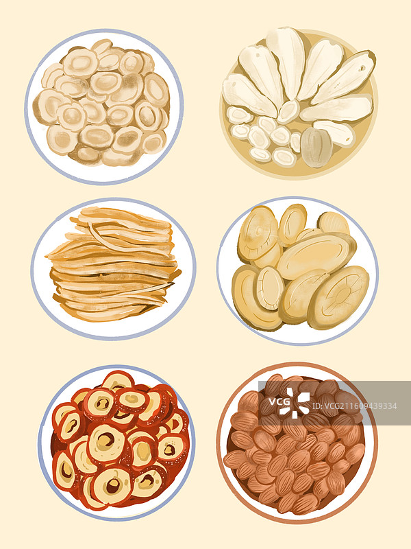 中药食材组合图片素材
