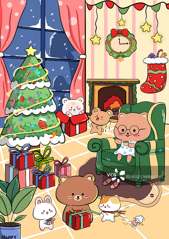 一起过圣诞啦图片素材