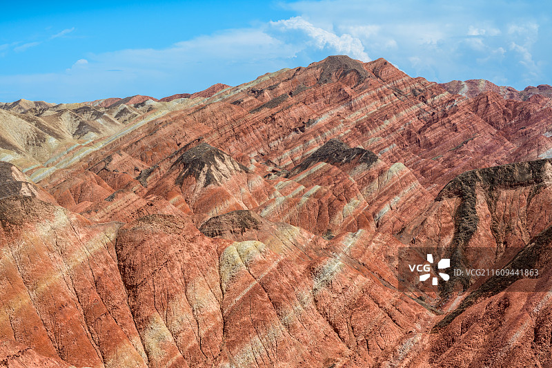 张掖七彩丹霞图片素材