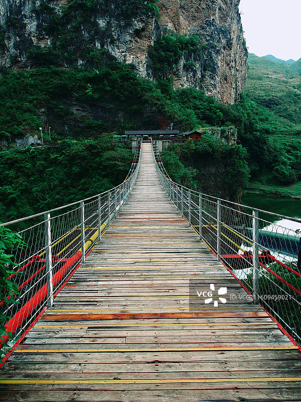 毕节九洞天景区吊桥图片素材