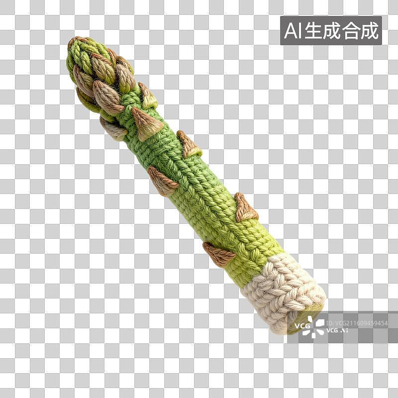 【AI数字艺术】手工绳编芦笋图片素材
