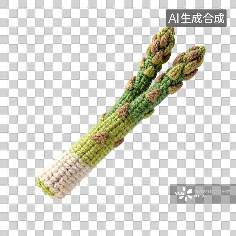 【AI数字艺术】手工绳编芦笋图片素材