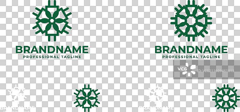 适合任何企业的自然插头标志图片素材