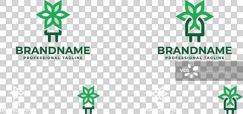 自然插头标志，适用于任何企业图片素材