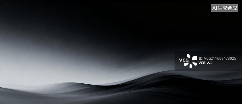 【AI数字艺术】黑白渐变抽象波浪图案图片素材