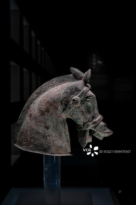 铜马首（战国时期），襄汾县博物馆藏，临汾市博物馆图片素材