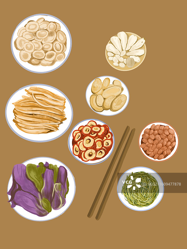 药材组合图片素材