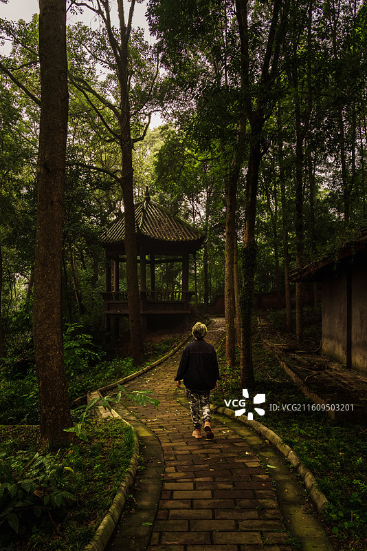 成都新津区观音寺风景图片素材