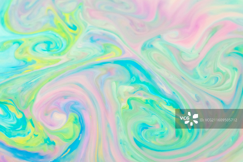 流动的油漆彩色液体图片素材