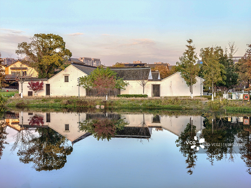 上海青浦蟠龙新天地秋天十二月风光（原上海蟠龙天地 蟠龙古镇）图片素材