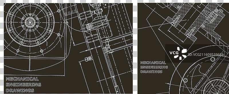 工程集封面传单横幅背景图片素材