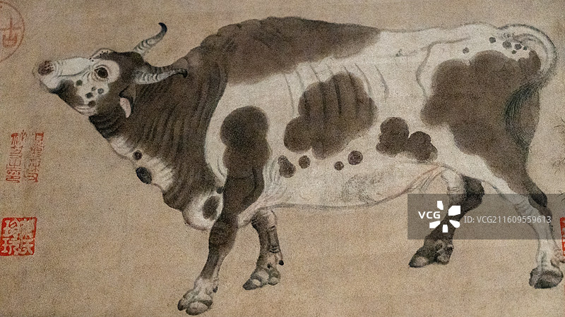 五牛图图片素材