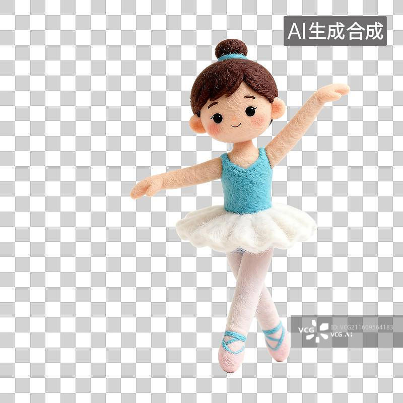 【AI数字艺术】可爱毛毡风儿童活动元素建模图片素材