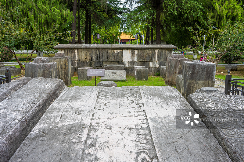 南京明故宫奉天门遗址石刻园图片素材