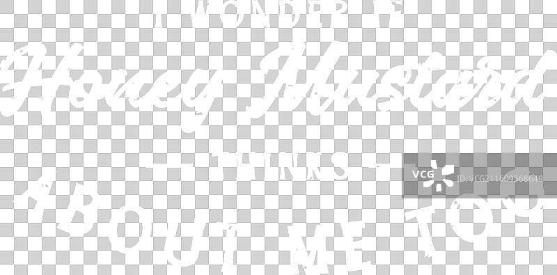 我想知道蜂蜜芥末酱是否也想念我图片素材