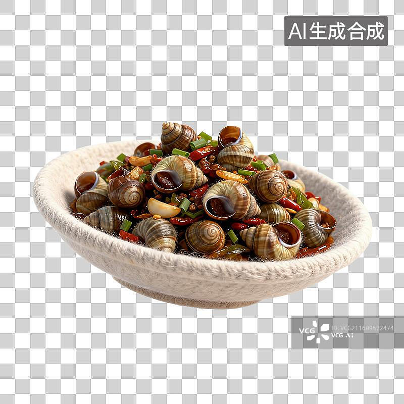 【AI数字艺术】麻辣田螺煲图片素材