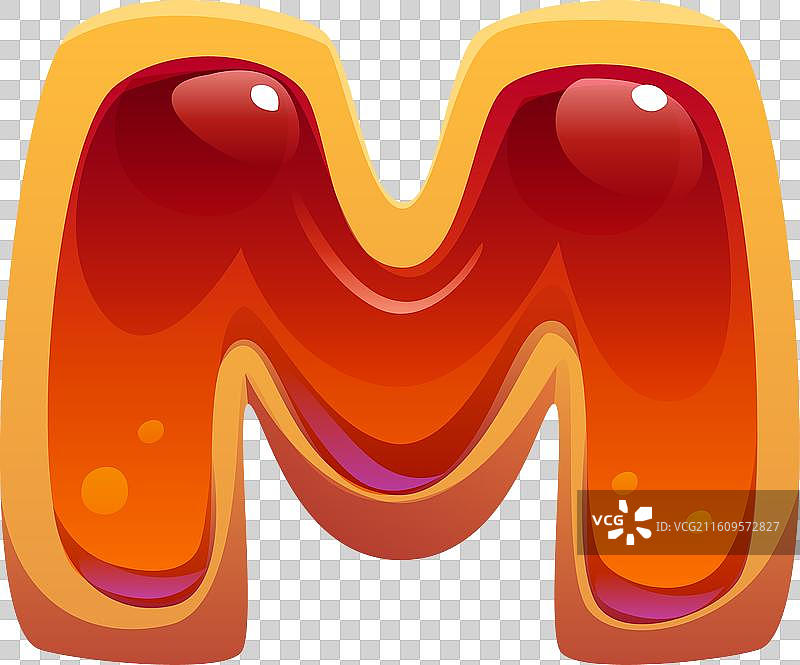 字母m卡通焦糖糖果字母符号图片素材