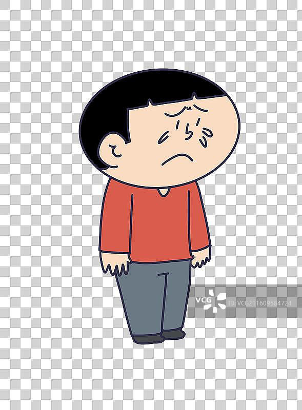 哭泣悲观的男性人物图片素材