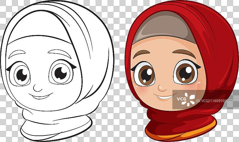 一个微笑的女孩图片素材