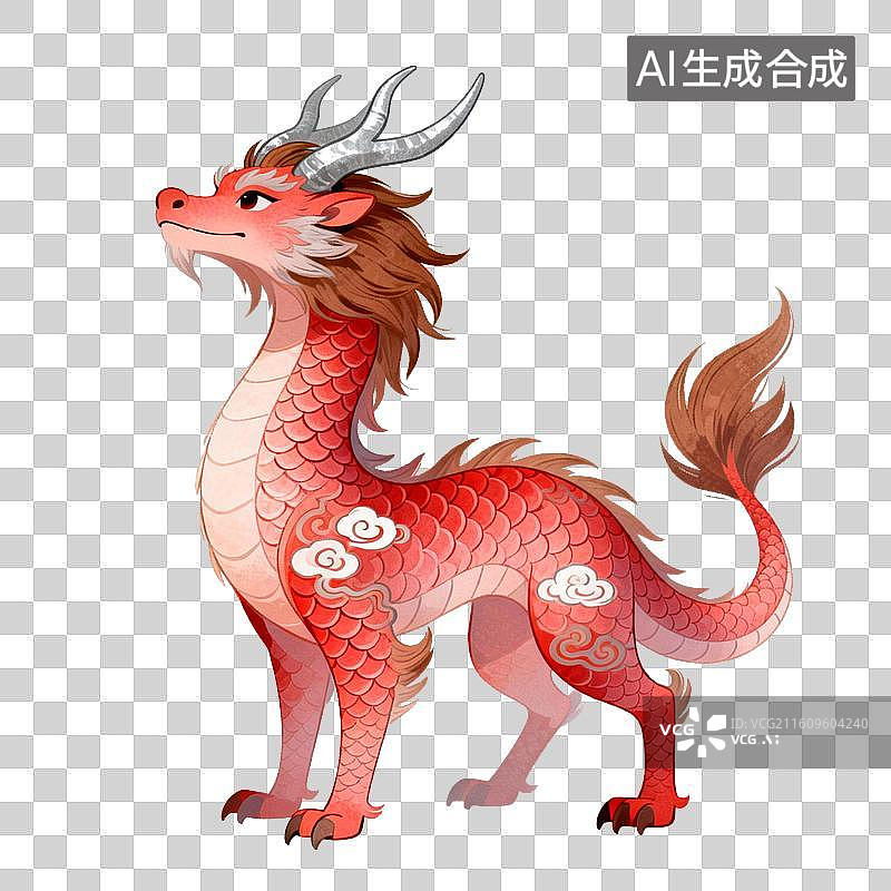 【AI数字艺术】年兽-中国节日年俗元素图片素材