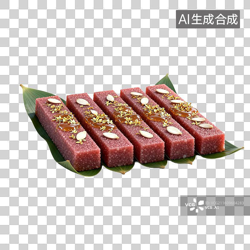 【AI数字艺术】年糕-中国节日年俗元素图片素材
