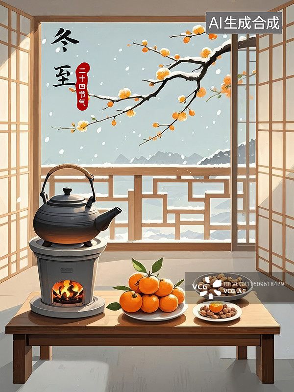 【AI数字艺术】冬至图片素材