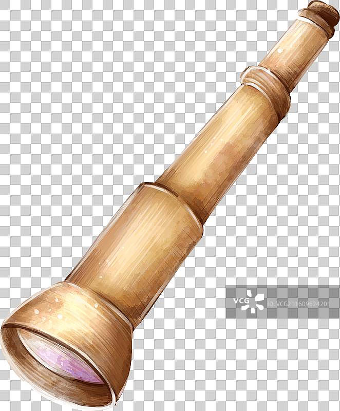 间谍望远镜 水彩 旅行 旅游 剪贴画图片素材