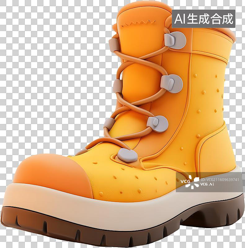 【AI数字艺术】3D卡通登山鞋图片素材