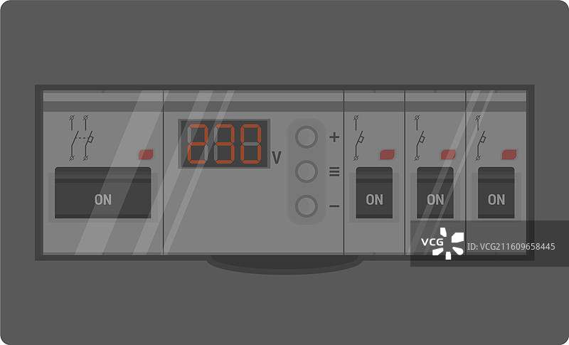 关闭的电闸箱图片素材